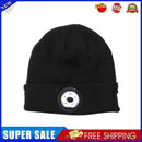 LED Light Cap Battery Powered Outdoor Fishing Running Camping Knitted Beanie Hat