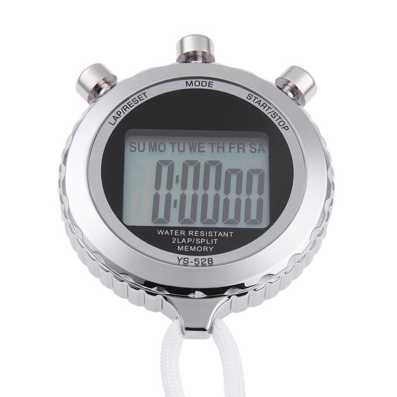 Chronograph Metal Digital Timer Stopwatch Sports Counter Waterproof Stopwat