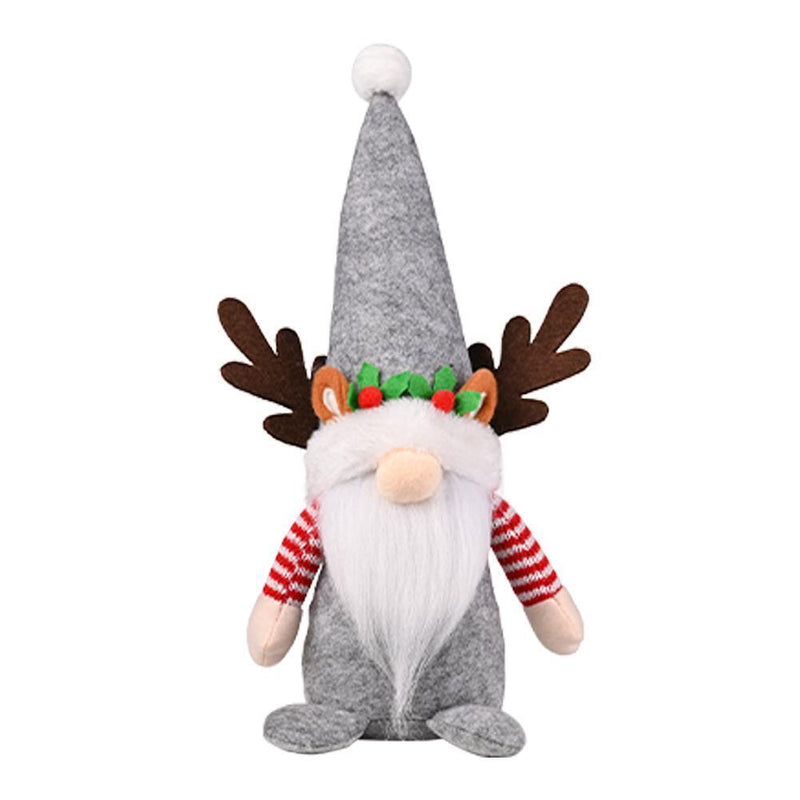 Christmas Gnomes Sequin Cap Decoration for Friends Family Gifts (Antlers Re