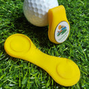#A Silicone Golf Hat Clip Ball Marker Holder for Position Calibrating with Magne