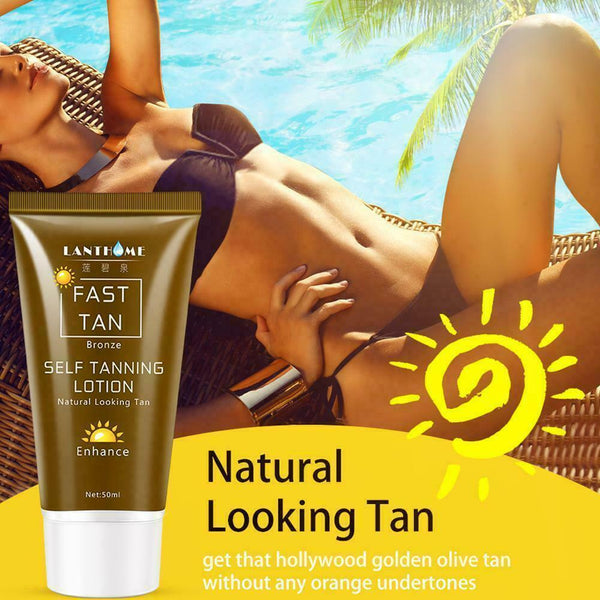 Skin Face Body Self Tanning Streakless Gel Lotion Deep Fast Guaranteed Dry K8P2