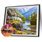 5D Diamond Painting Landscape Train Full Round Drill DIY Crafts Mosaic Pictures