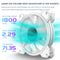 COOLMOON Cooler Silent 4Pin PWM 5V 3Pin ARGB Aura Sync Computer Case Cooling Fan