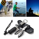 Stainless Steel Fishing Grip Control Pliers Scissors Set Line Cutter Clip Clamp
