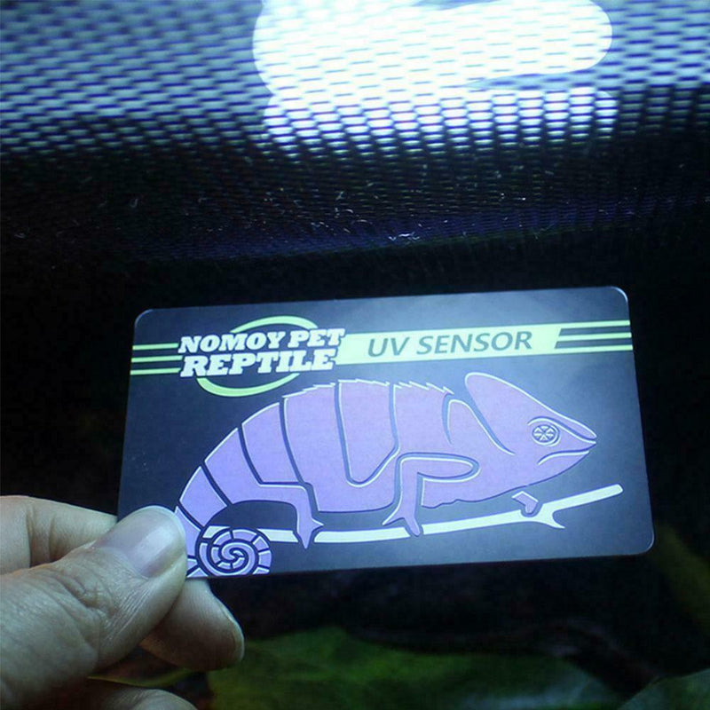 Reptile UVB Light Lamp Bulb Test Card UV Tests Paper Tester Pet s Supplie E8Q9