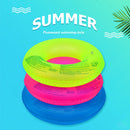 Swim Ring Inflatable Fluorescent Swimming Pool Float for Baby Kid Child Adu