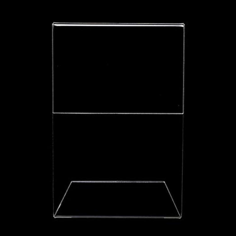 Acrylic Vertical Clear Plastic L-Shaped Table Sign Tag Q0Q0 Label Price Z8T5