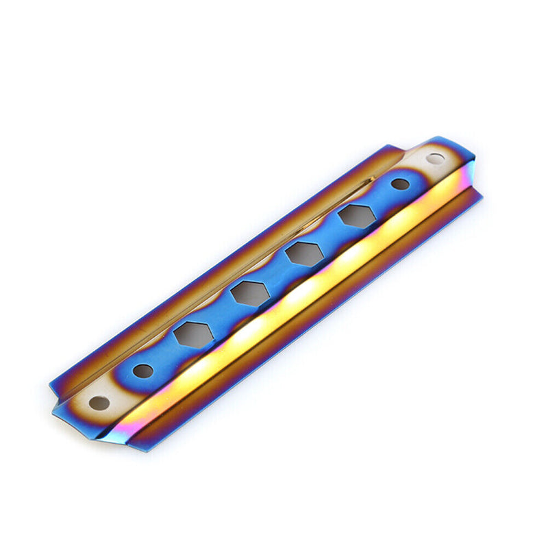 Burnt Blue Ticket Aluminum Car Battery Tie Down Bar Bracket Holder Universal