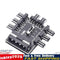 PC Speed Controller Adapter 3-level 12V Power Supply Cooler for 8-way Fans Newly