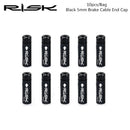 10pcs RISK Bicycle Cable End Cap Road Bike Shift Brake Wire Tip (Black 5mm)
