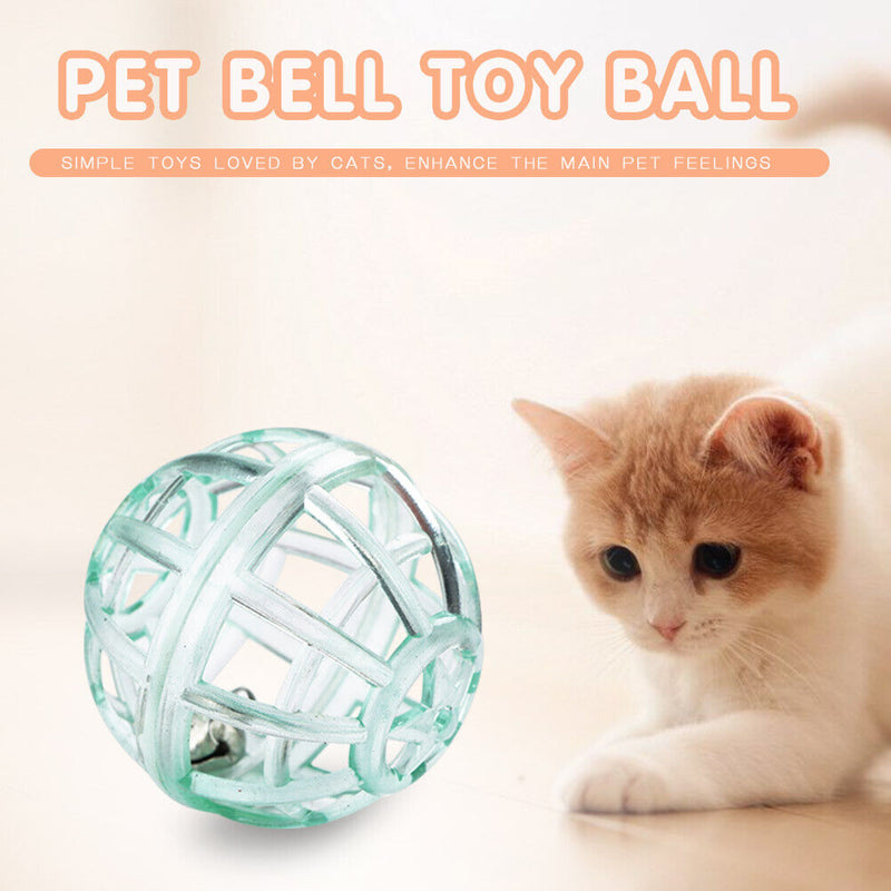 Kitten Scratch Rattle Ball Interactive Pet Hollowed Bell Cat Teaser Toys