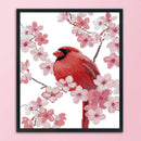 14CT Stamped Cross Stitch Kits DIY Pink Bird Printed Needlework (DA321) Newly