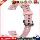 Silicone Wrist Strap Band w/Steel Buckle for Huawei Honor Band 5/4 (Pink) Newly
