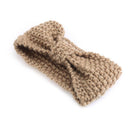 Fashion Baby Knit Crochet Bow Headband Warm Headband Child Headwear(Khaki)