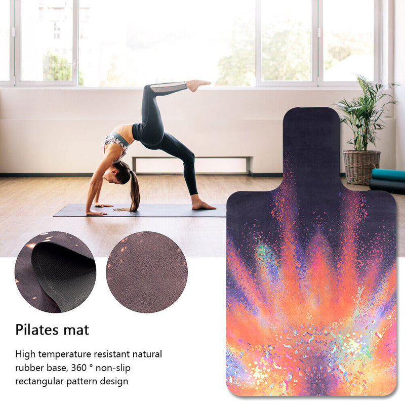 #A PU Thick Non-Slip Yoga Mat High-Density Sports Fitness Mat Home Sports Pilate