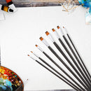 9pcs Nylon Hair Watercolor Oil Acrylic Painting Brushes Pens DIY Art Tools