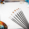 9pcs Nylon Hair Watercolor Oil Acrylic Painting Brushes Pens DIY Art Tools