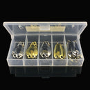 Durable trout Spoon Spinner Fishing metal Lures Crank Bait Feather Treble Hook