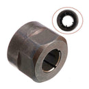 Black Metal Collet Nut Plunge Router Parts 12.7mm Center Diameter 22.5x27mm K4Y6