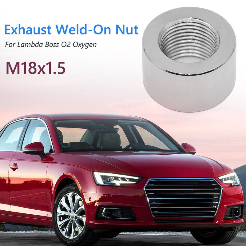 Stainless Steel Nut Fitting for O2 Sensor M18 x 1.5 Standard Oxygen Sensor Bung