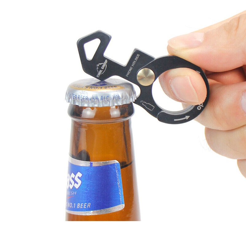 Multifunctional Carabiner Keychain Hanging Buckle Aluminium Bottle Opener