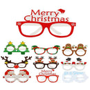 Photo Prop Christmas Glasses Santa Claus Paper Glasses Frame Xmas Tree Elk