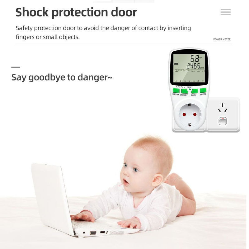 Energy Power Consumption Power Meter Electricity Meter Socket Energy Monitor
