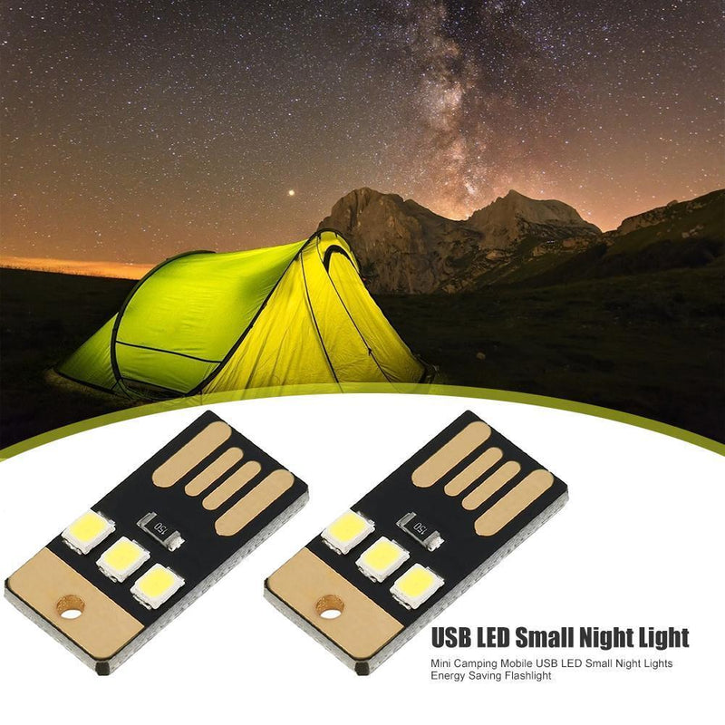 Camping Portable Mini LED Lights Energy Saving Rechargeable Lamp (5pcs)