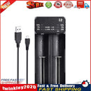 Essager 2 Slot Rechargeable Battery Charger for 18650 Lithium Ni-MH (i2) Newly