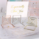 Clamp Heart Shape Photos Clips Clamps Stand Place Card Table Numbers Holder