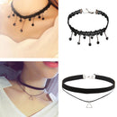 Fashion Girl Clavicle Short Necklace Lace Neck Rope(Agile/5 Piece Sets)
