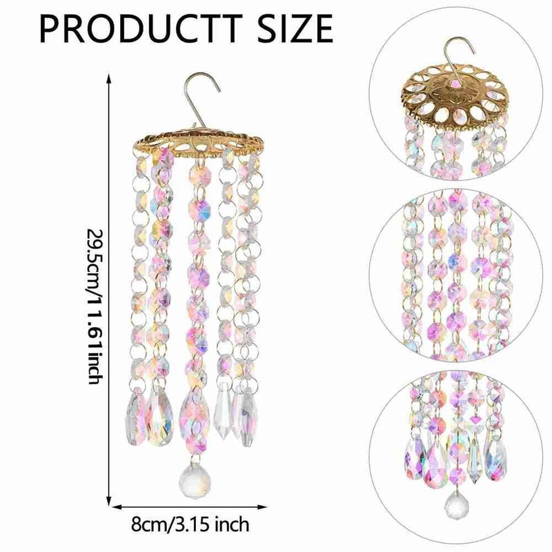 Decoration Garden Decor Hanging Ornament Crystal Pendant Handmade Wind Chimes