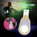 Portable Solar LED Magnetic Strap Light Running Safety Clip Lamp (Yellow)