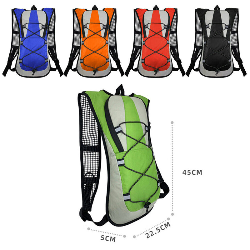 5L Bike Outdoor Sport Cycling Water Bag Backpack Bladder Rucksack (Orange)