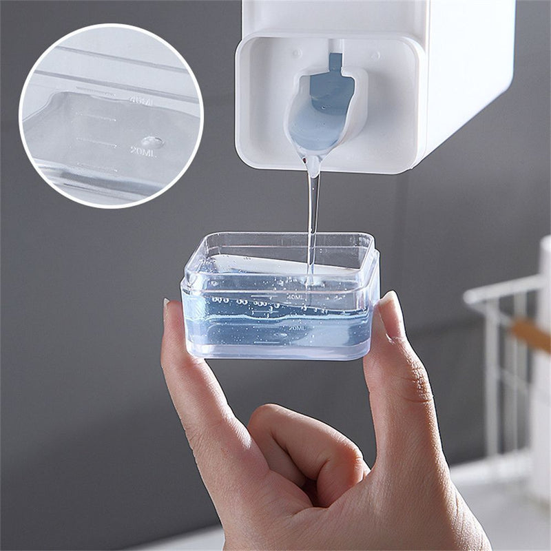 White Laundry Detergent Bottle Shampoo Dispenser Empty Shower Gel Bottles