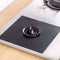 6pcs Reusable Gas Stove Protector Gas Hob Liners Burner Clean Mat (Black)