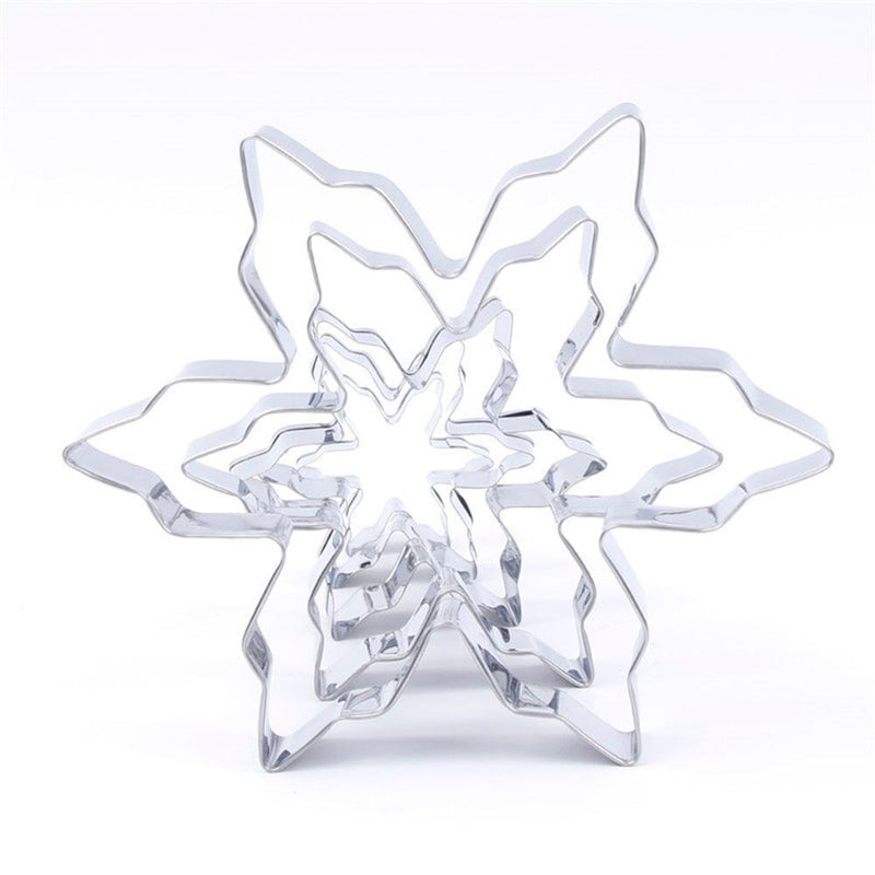 Decorative Tools DIY Biscuit Snowflake Cookie Cutter Mold Stainless Steel