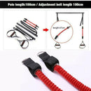 Portable Pilates Bar Kit Resistance Band Exercise Stick Yoga Home Drawbar P2G7