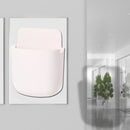 Wall Mounted Organizer Storage Box TV Remote Control Phone Holder (White) Newly
