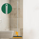 Floor Scrub Brush Bathroom Kitchen Rotating Long Handle Cleaning (Yellow)