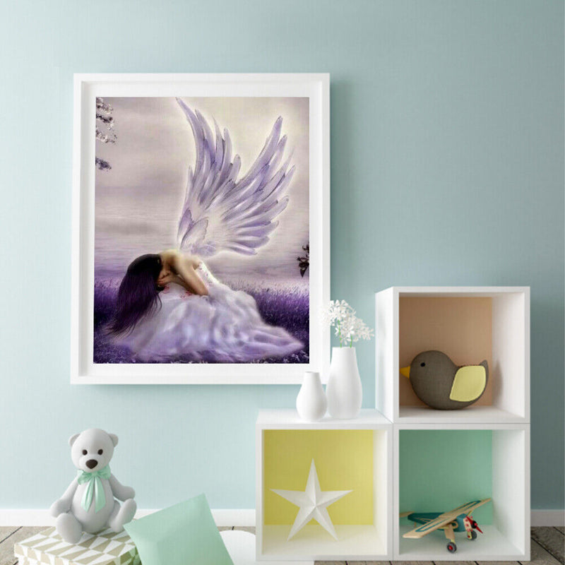 Angel Girl Oil Paint By Numbers DIY Handpainted on Canvas Wall Art (B1187)