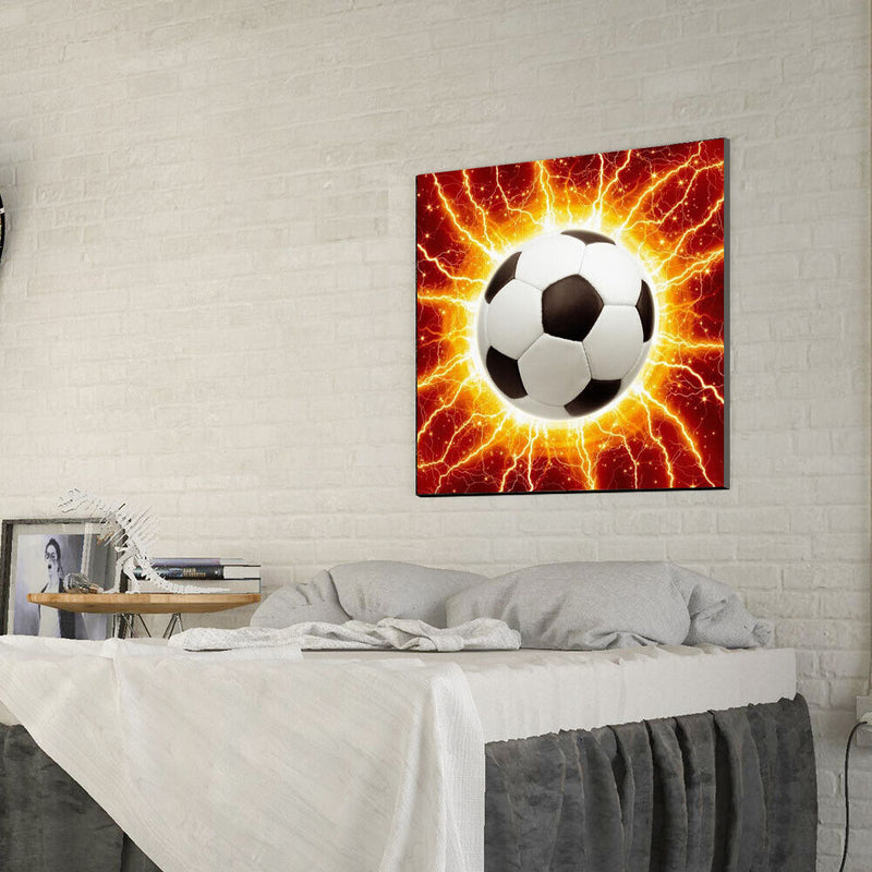 Art DIY 5D Shining Football Full Round Drill Picture Mosaic Diamond Painting Kit