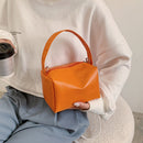 Fashion Women PU Solid Color Chain Messenger Shoulder Bag Mini Square Handbag