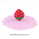 Silicone Heat-resistant Dust-proof Sealed Cup Lid Wrap Cover (Strawberry)