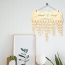 Wooden Reminder Calendar Birthday Tracker DIY Wall Hanging Board Sign