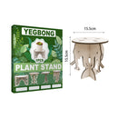 Flower Pot Base Holder Wood Plant Succulent Display Stand Shelf (Elephant) Newly