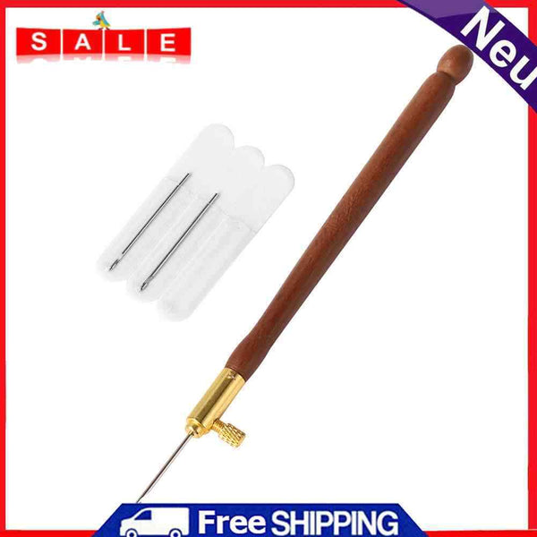 Wooden Handle French Crochet Embroidery Beading Hoop Sewing Tool Set DIY Craft