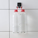 Rotated Kitchen Hooks Adhesive Wall Door Clothes Bag Hanger Racks (Black) Newly