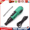 Anti-slip Handle Big Torque Electric Screwdriver USB Charging Drill (Green)