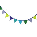 12 Flags 3.2m Colorful Cotton Fabric Garland Pennant Flags Banner Garland Hoc